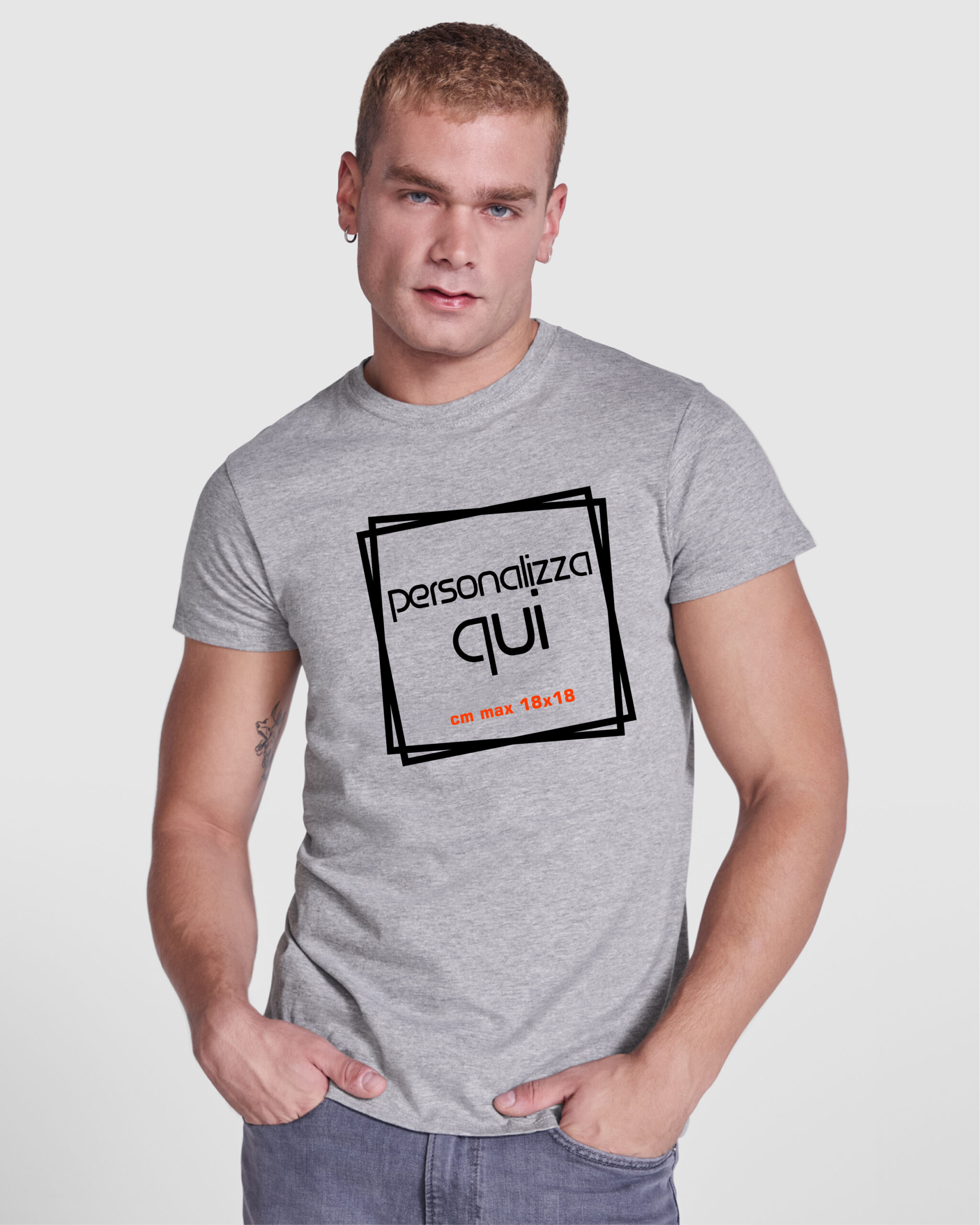 t-shirt CLASSIC personalizzata cm 18×18
