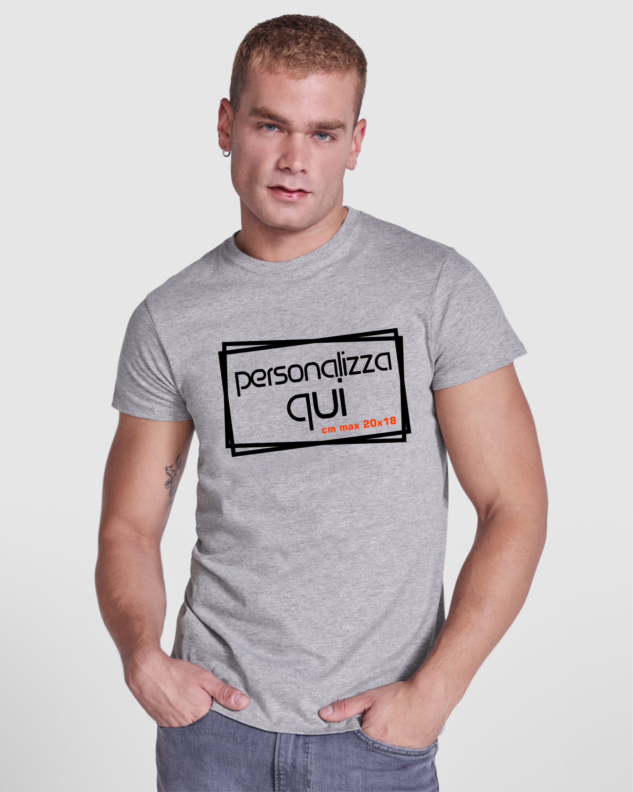 t-shirt CLASSIC da personalizzare cm 20×18