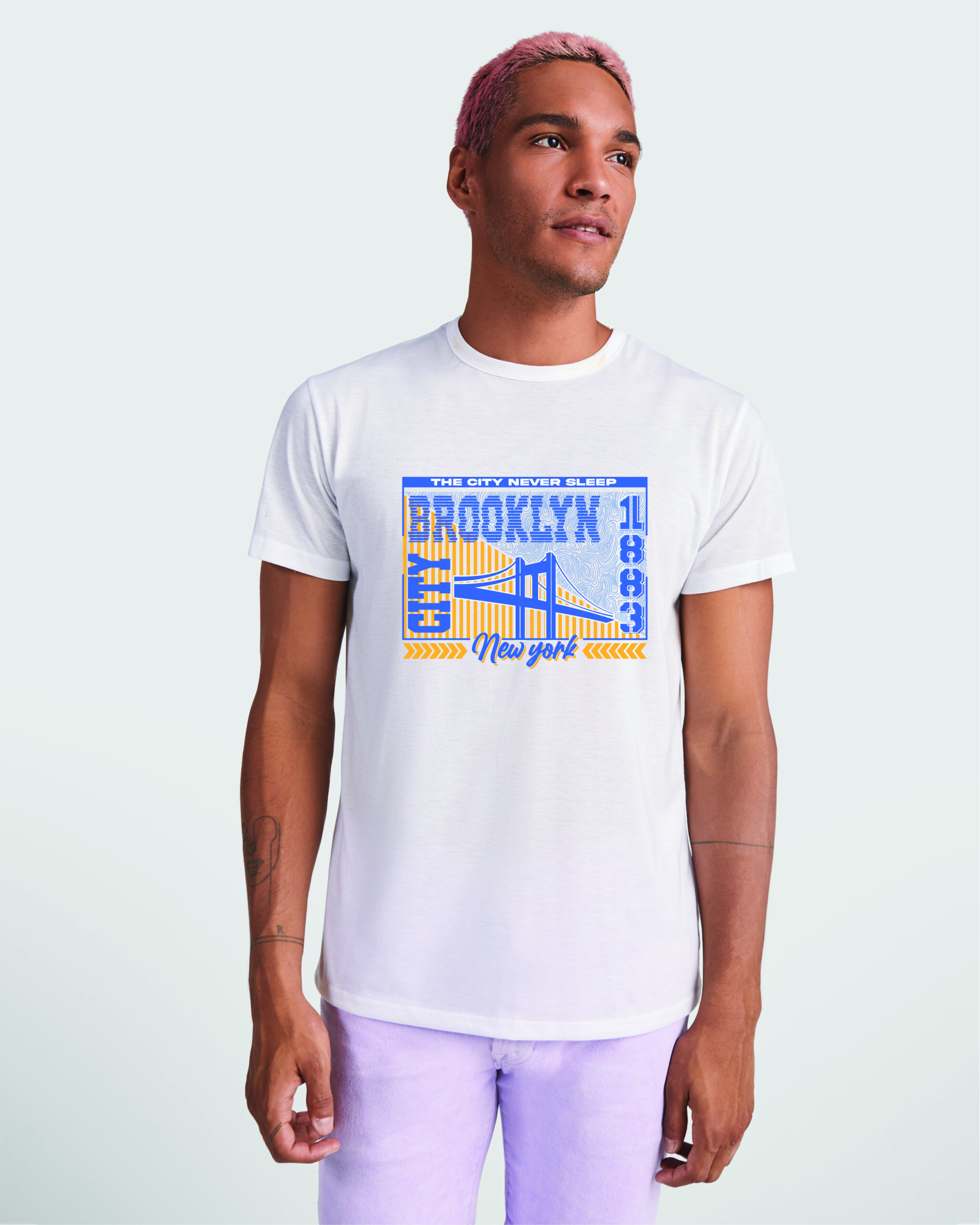 T-shirt stampata BROOKLYN unisex