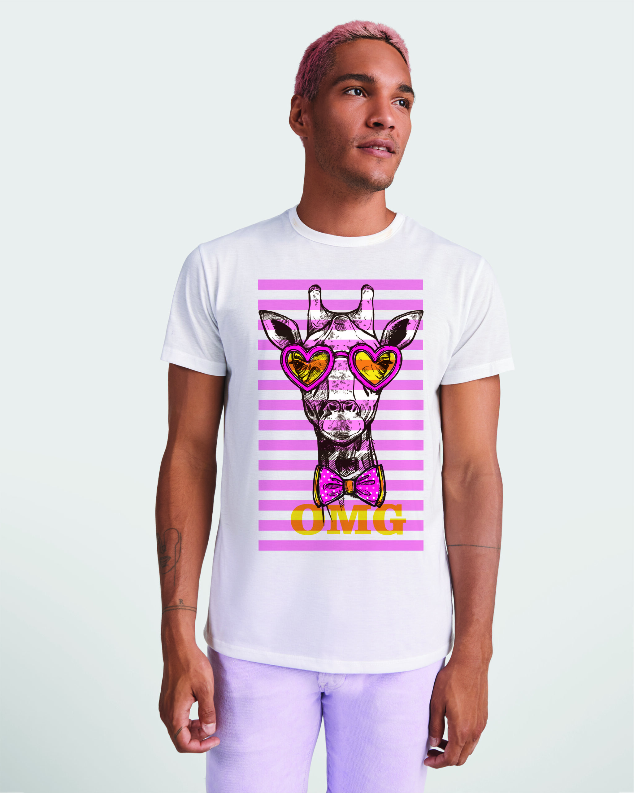 T-shirt stampa OMG unisex