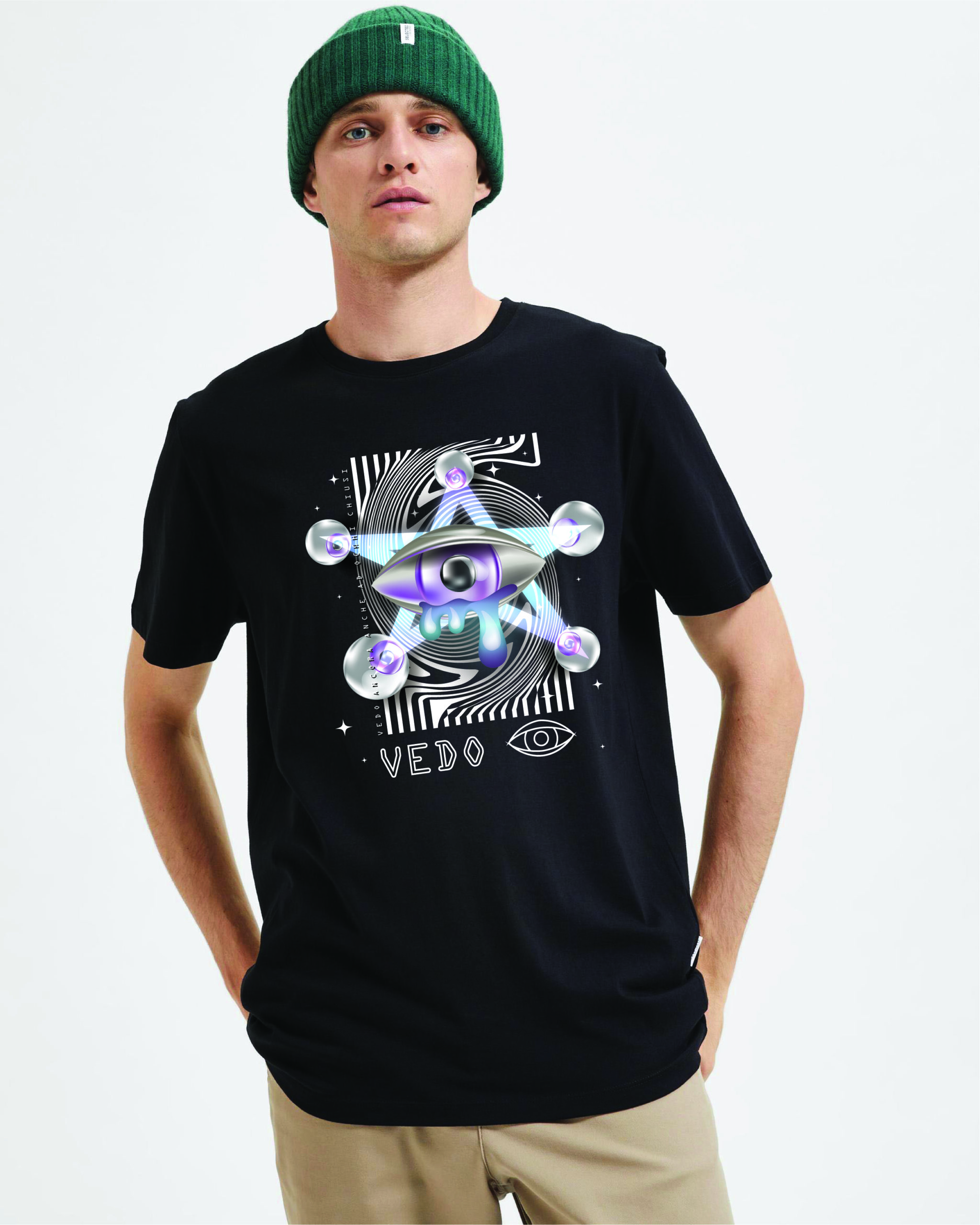 T-shirt con stampa VEDO unisex