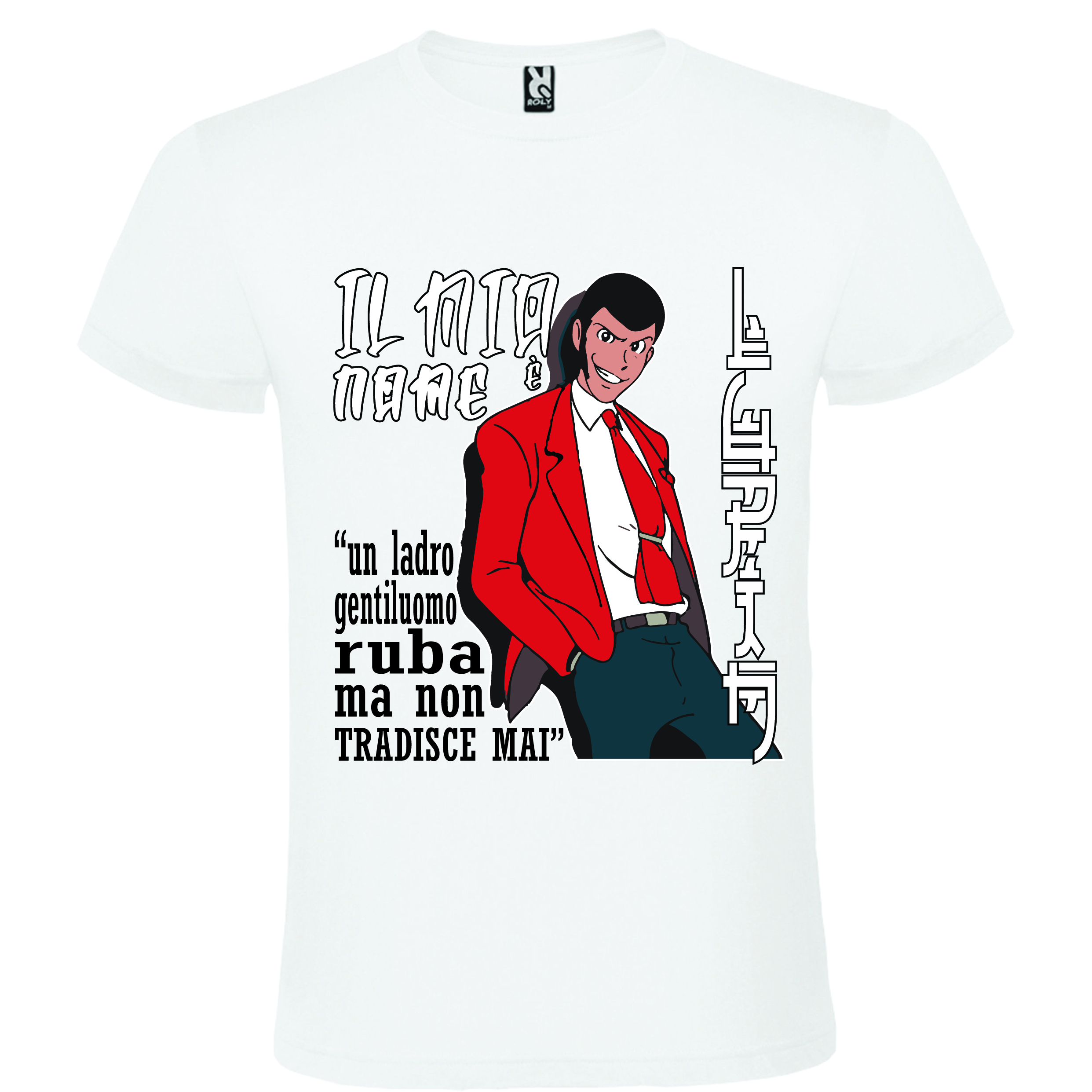T-shirt stampata LUPIN